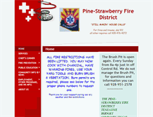 Tablet Screenshot of pine-strawberryfiredept.com